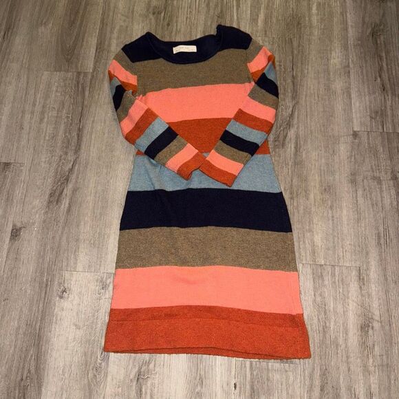 Anthropologie Isabella Sinclair lambswool blend colorblock sweater dress - Picture 2 of 5